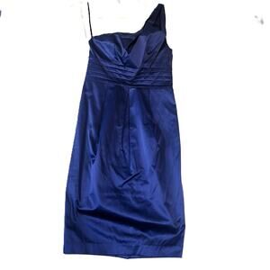 Shape FX Above the Knee Dress Woman Size 4 Royal Blue Ulimate Control Lining